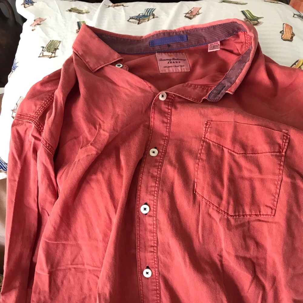 Tommy Bahama, Red, Long Sleeve, XX-Large